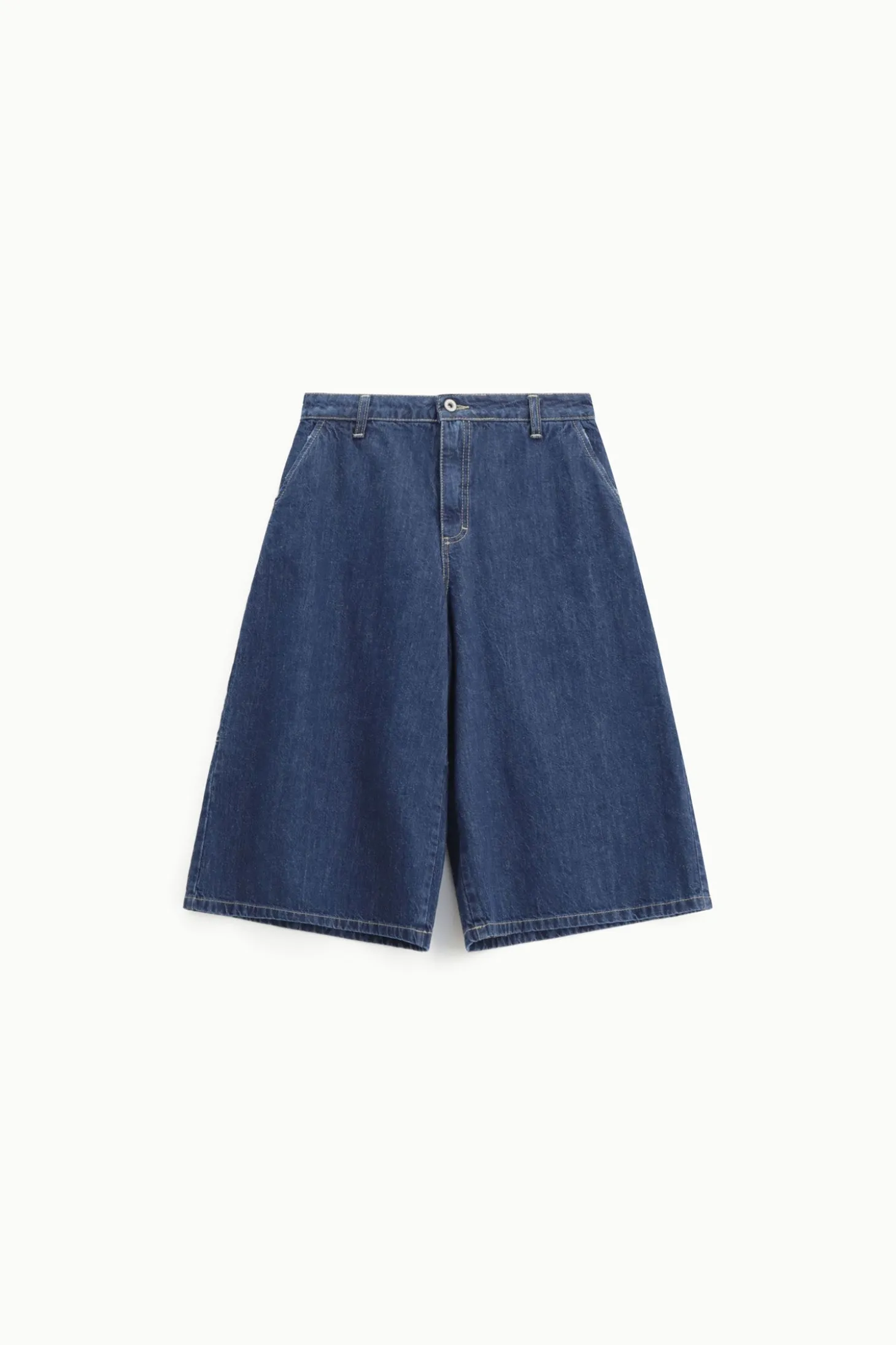 Bermuda a vita alta con tasche chino