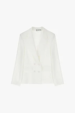 Blazer a doppiopetto tinta unita