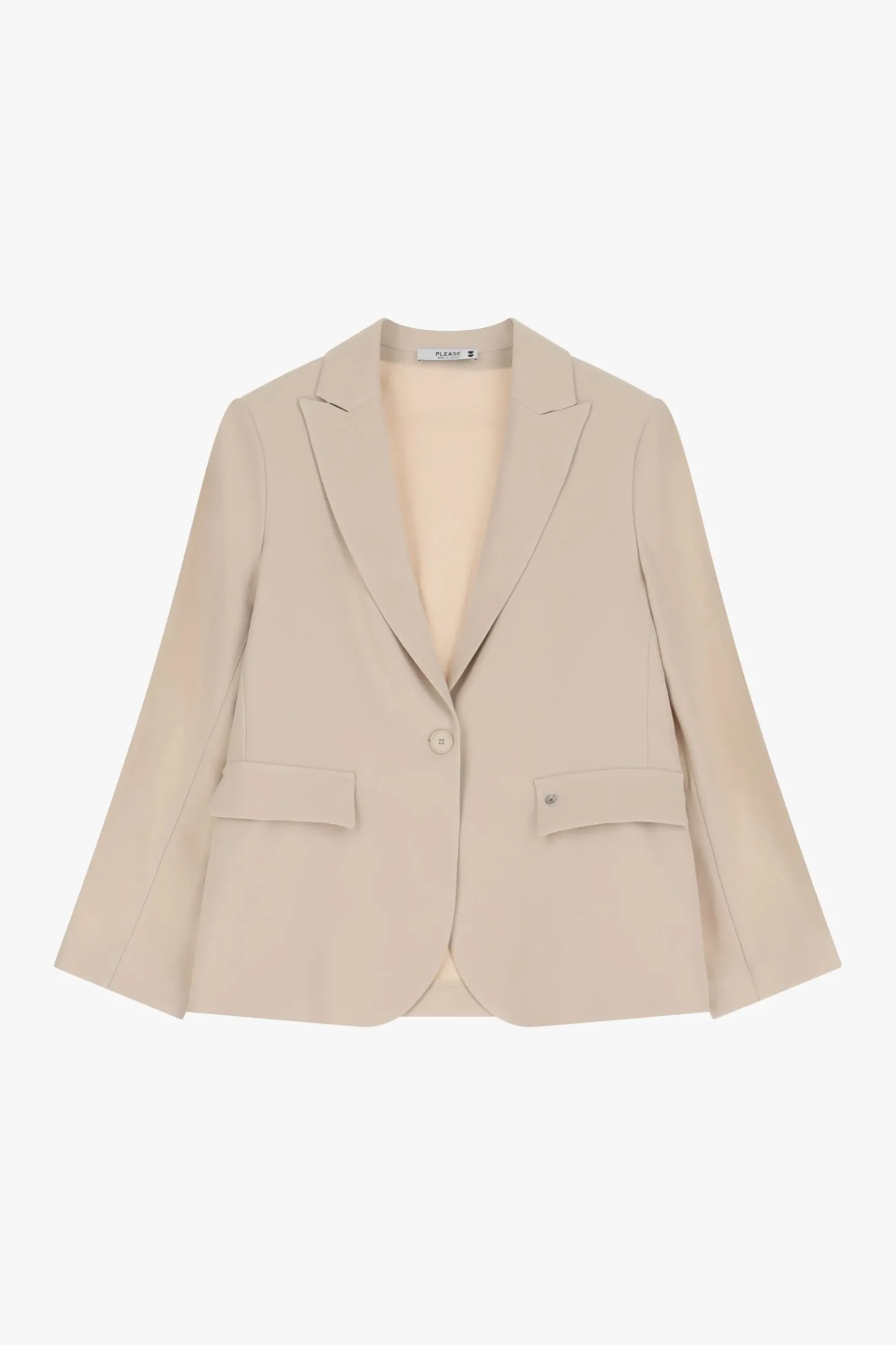 Blazer con bottone singolo e tasche