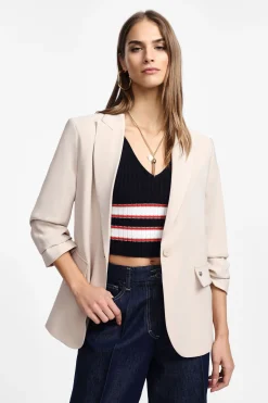 Blazer con bottone singolo e tasche