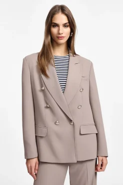 Blazer con bottoni doppi e tasche