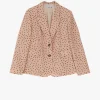 Blazer con bottoni e fantasia