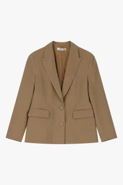 Blazer con bottoni e fantasia