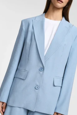 Blazer con bottoni e fantasia