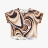 Blusa fantasia a maniche corte