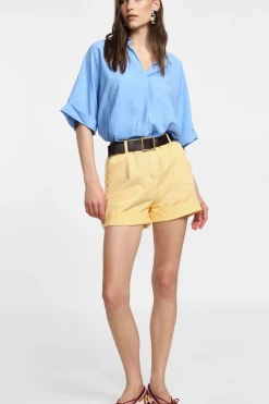 Camicia a maniche corte con colletto
