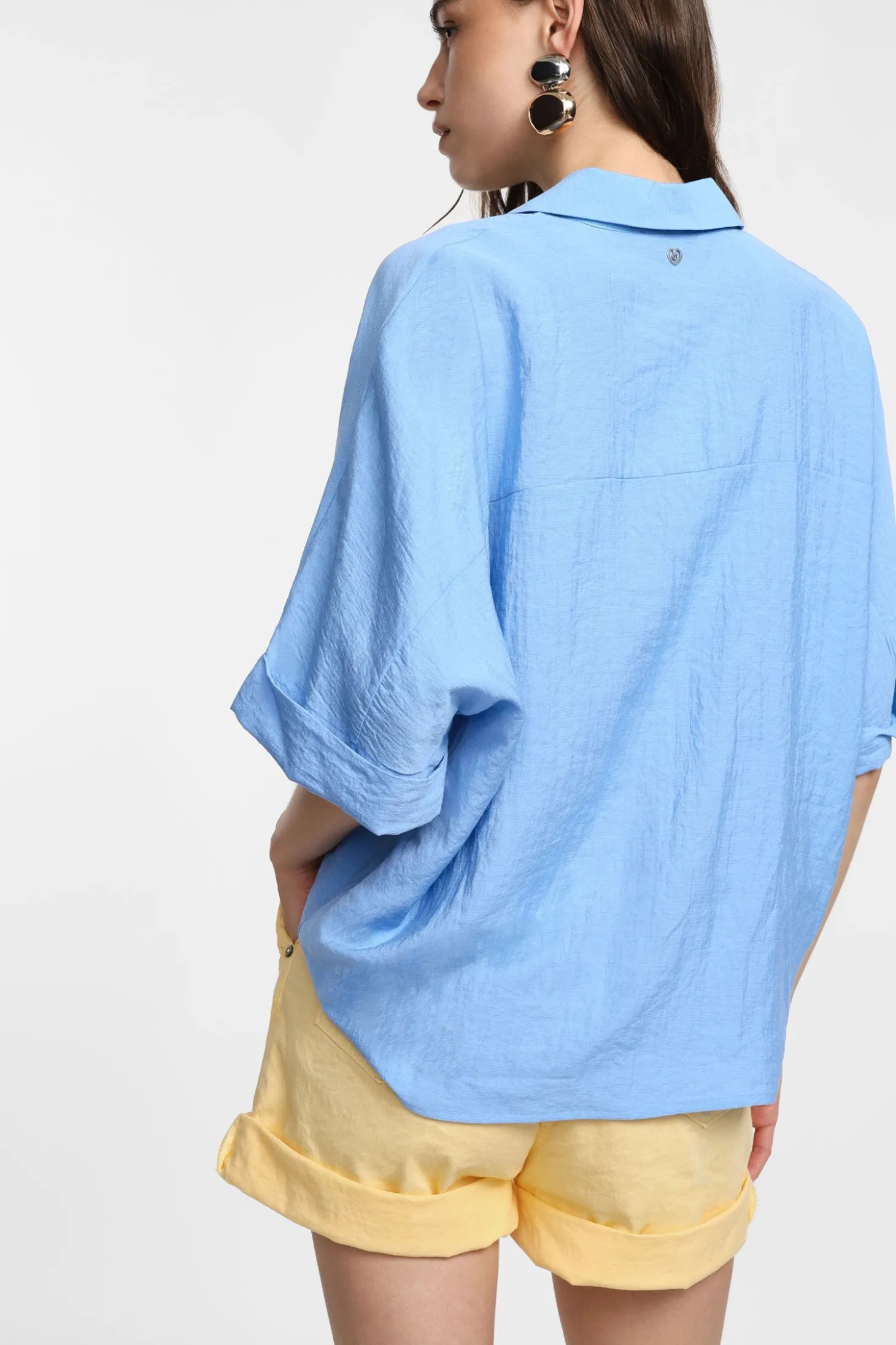 Camicia a maniche corte con colletto