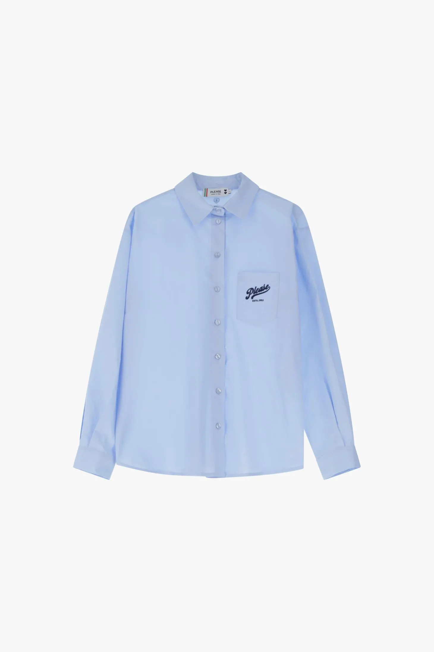 Camicia a maniche lunghe con logo