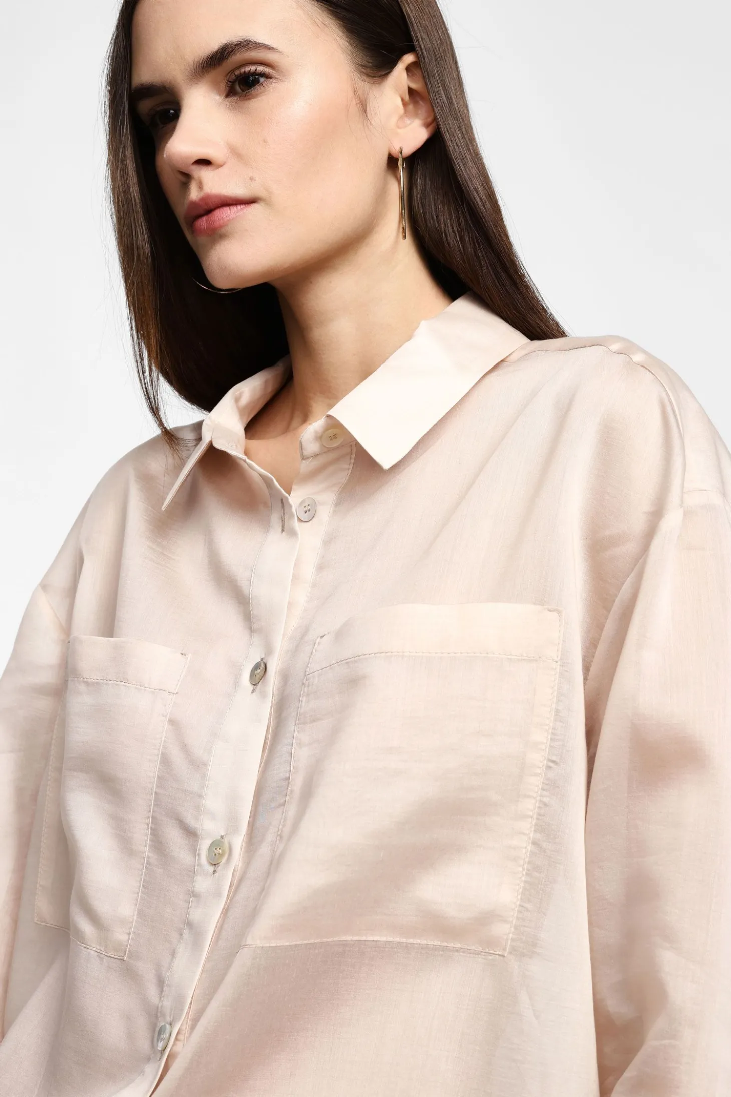 Camicia a maniche lunghe con tasche