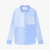 Camicia a righe combinata con bottoni