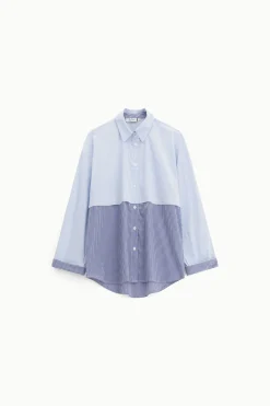 Camicia a righe combinata con bottoni