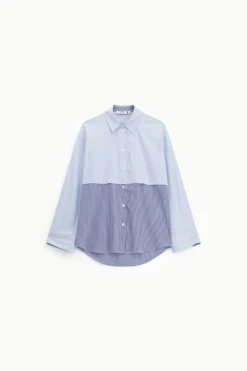 Camicia a righe combinata con bottoni