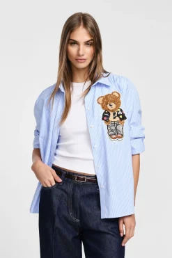 Camicia a righe con bottoni