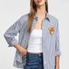 Camicia a righe con bottoni