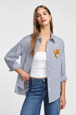 Camicia a righe con bottoni