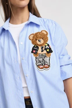 Camicia a righe con bottoni