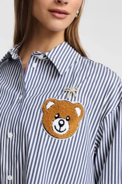 Camicia a righe con bottoni