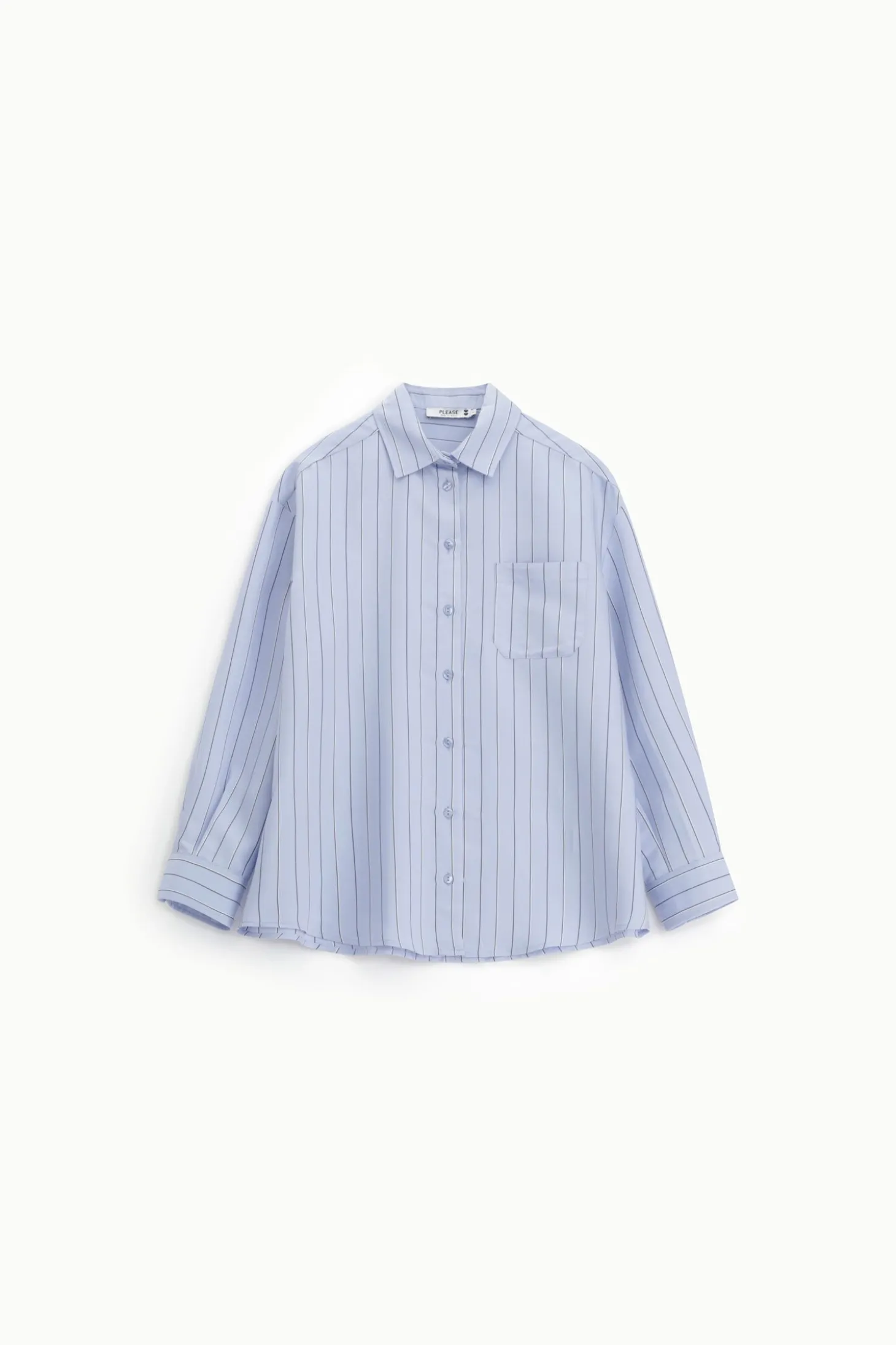 Camicia a righe con bottoni