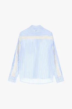 Camicia a righe con colletto classico