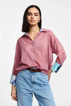 Camicia con colletto classico e dettagli fantasia