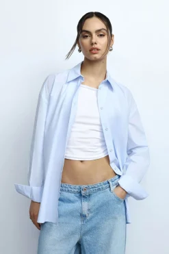 Camicia con colletto classico e bottoni