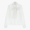 Camicia con maniche lunghe e fiocco