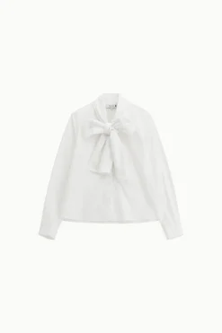 Camicia con maniche lunghe e fiocco