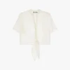 Camicia corta con nodo frontale