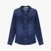 Camicia denim con tasche e bottoni