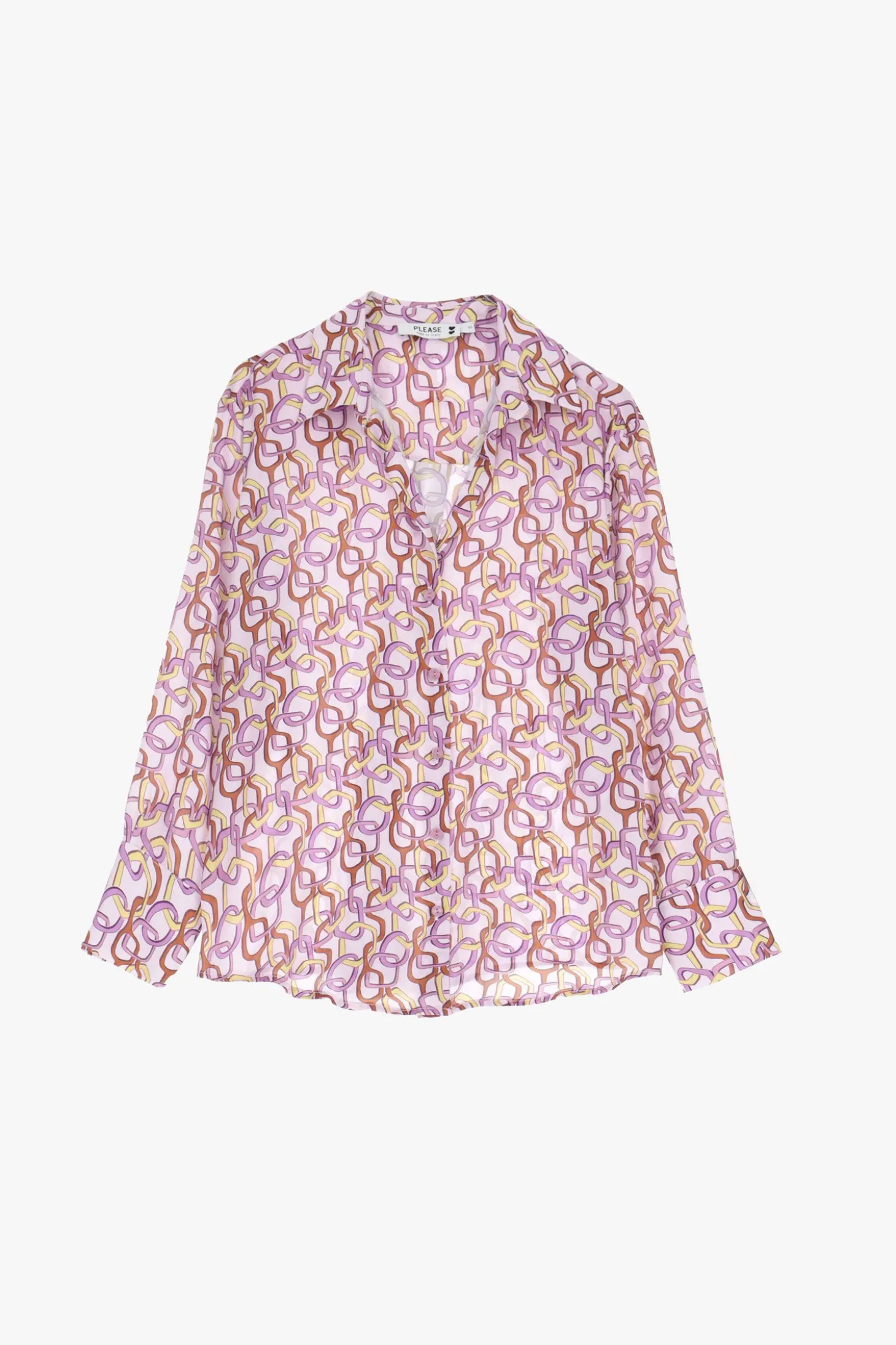 Camicia stampata colletto classico
