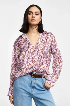 Camicia stampata colletto classico