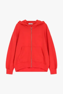 Felpa con cappuccio e zip