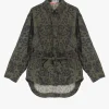 Giacca oversize con stampa animalier