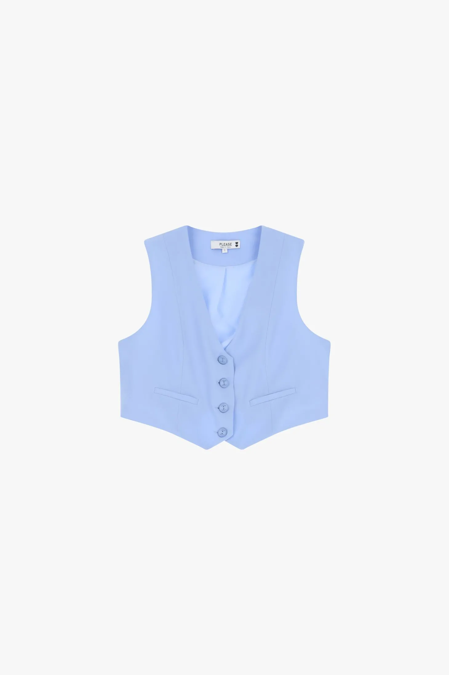 Gilet con bottoni frontali
