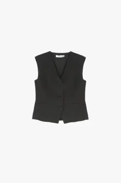 Gilet con bottoni frontali