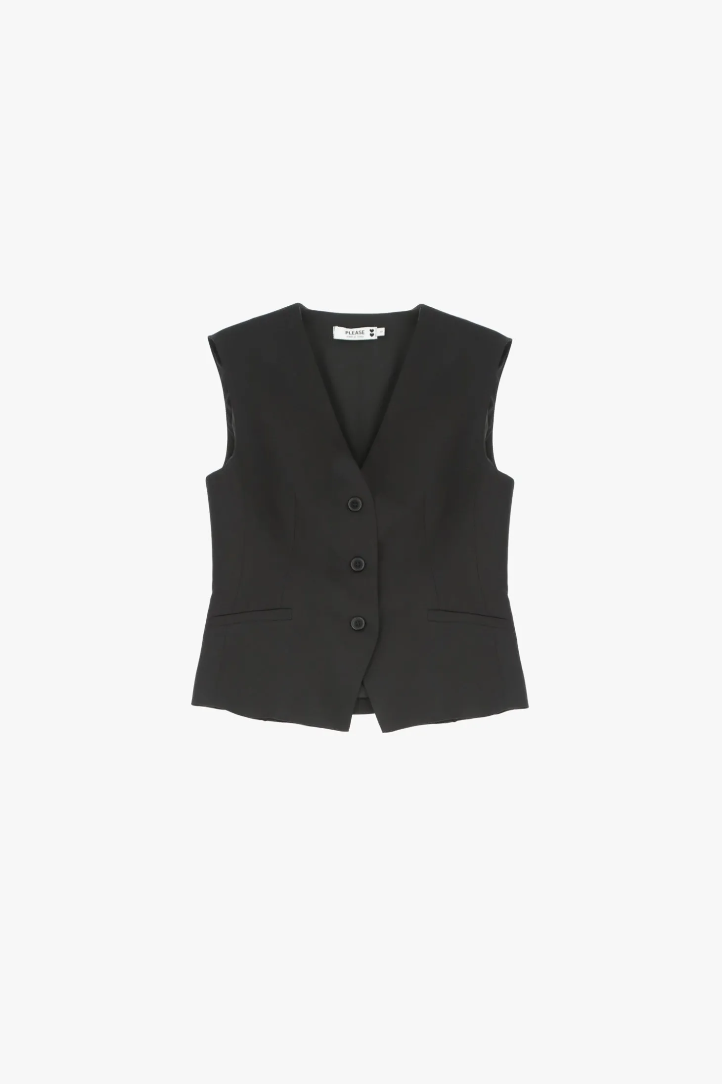 Gilet con bottoni frontali