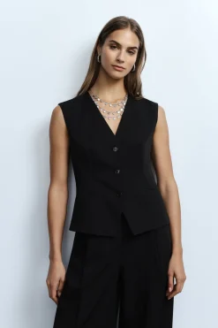 Gilet con bottoni frontali