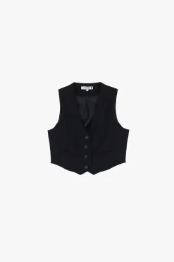 Gilet con bottoni frontali