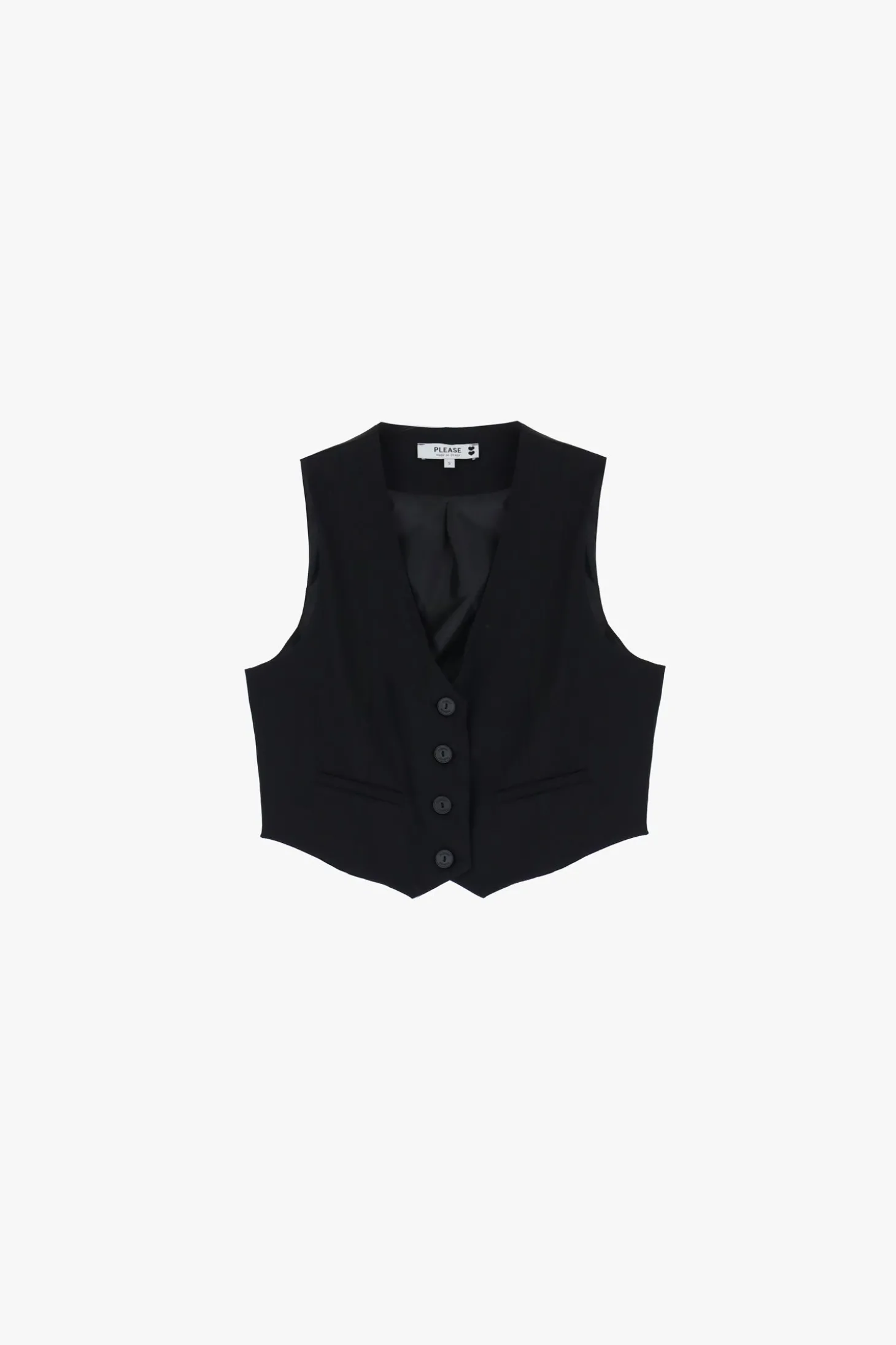 Gilet con bottoni frontali