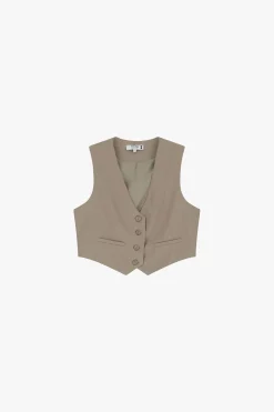 Gilet con bottoni frontali