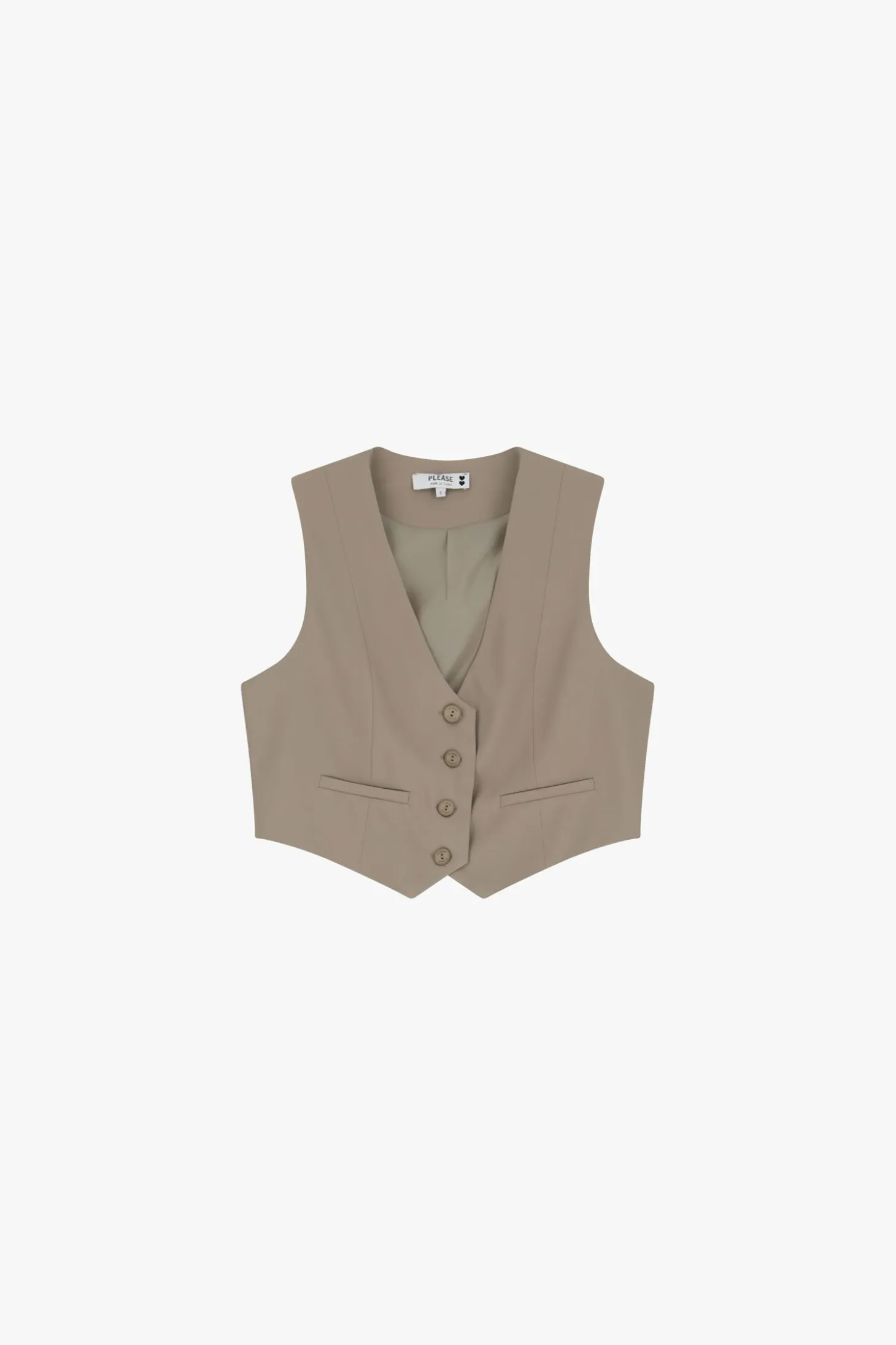 Gilet con bottoni frontali
