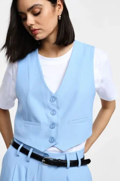 Gilet con bottoni frontali