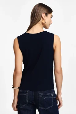Gilet senza maniche scollo a v