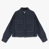 Giubbotto denim con maxi tasche