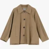 Giubbotto stile trench con chiusura a bottoni