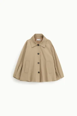 Giubbotto stile trench con chiusura a bottoni