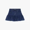 Gonna corta in denim a palloncino