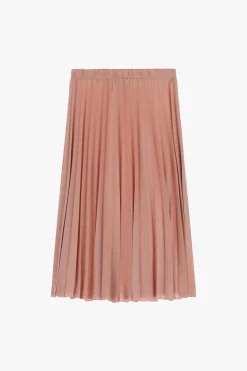 Gonna plissettata vita alta filo lurex