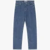Jeans a gamba dritta con vita media