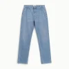 Jeans a gamba dritta vita media